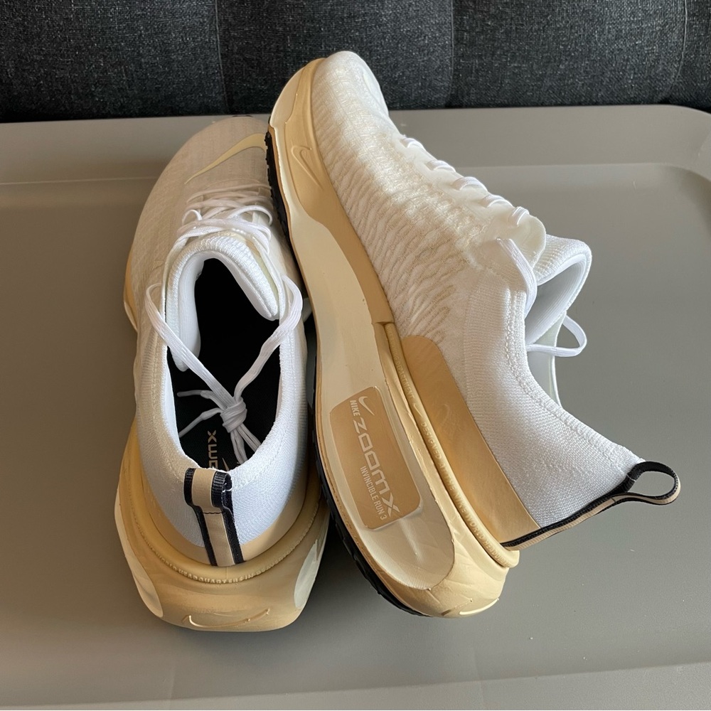 Nike ZoomX Invincible Run FK 3 White Sail Beige DR2615-106 Men's Size 15 Shoes - Picture 8 of 9